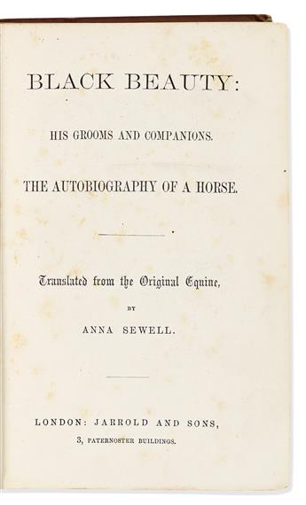 Sewell, Anna (1820-1878) Black Beauty: The Autobiography of a Horse..